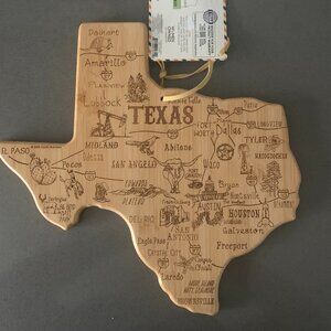 Texas charcuterie bamboo board NWT